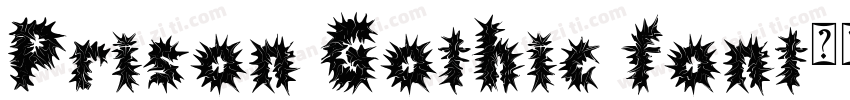 Prison Gothic font字体转换